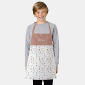 Cute Personalised Floral Botanical Pattern Apron Schürze (Getragen)