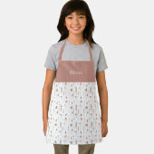 Cute Personalised Floral Botanical Pattern Apron Schürze (Insitu)