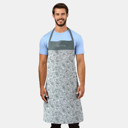 Cute Personalised Floral Botanical Pattern Apron Schürze (Getragen)