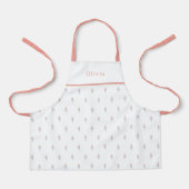 Cute Personalised Floral Botanical Pattern Apron Schürze (Vorderseite)