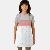 Cute Personalised Floral Botanical Pattern Apron Schürze (Insitu)