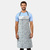 Cute Personalised Floral Botanical Pattern Apron Schürze (Getragen)