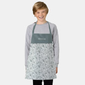 Cute Personalised Floral Botanical Pattern Apron Schürze (Getragen)