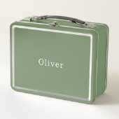 Cute Personalised Your Own Name Metal Lunchbox. Metall Brotdose (Vorderseite)
