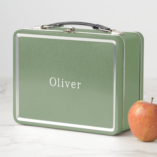 Cute Personalised Your Own Name Metal Lunchbox. Metall Brotdose (Beispiel)