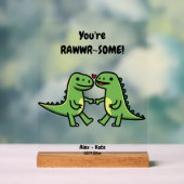 Cute Personalized Anniversary Gift Acrylschild (Neutral)