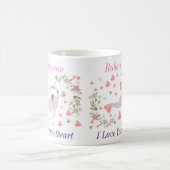 Cute Personalized Cat Valentine Giff Kaffeetasse (Mittel)