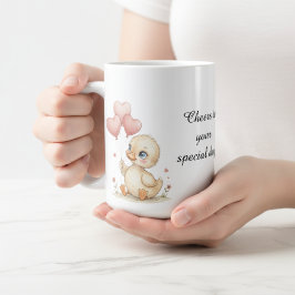 Cute Personalized Duckling Mug Kaffeetasse