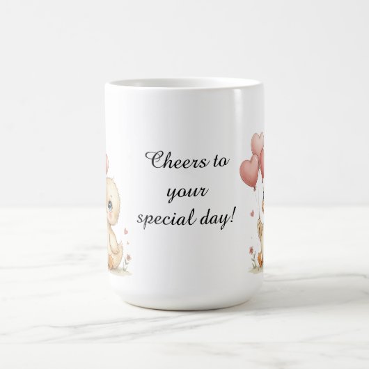 Cute Personalized Duckling Mug Kaffeetasse (Mittel)