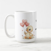 Cute Personalized Duckling Mug Kaffeetasse (Links)