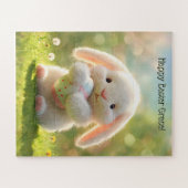 Cute Personalized Easter Bunny Puzzle (Horizontal)