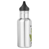 Cute Personalized Frog Always Hoppy Kids Name Edelstahlflasche (Links)