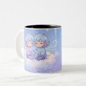 Cute Personalized Gemini Zodiac Mug Zweifarbige Tasse (Vorderseite Links)