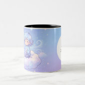 Cute Personalized Gemini Zodiac Mug Zweifarbige Tasse (Mittel)