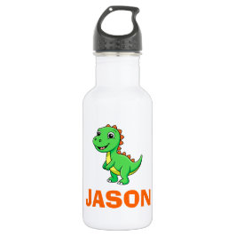 Cute Personalized Kids Name Dinosaur Edelstahlflasche