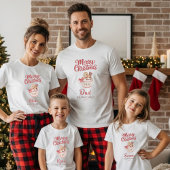 Cute Personalized “Merry Christmas” Family T-Shirt