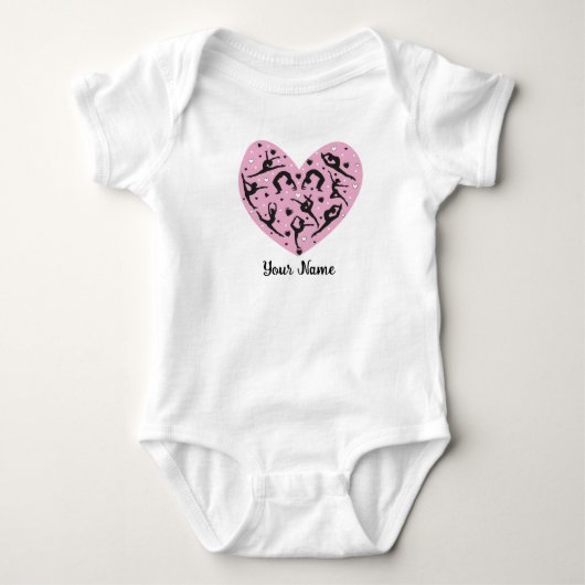 Cute Personalized Rhythmic Gymnastics Baby suit Strampler (Vorderseite)