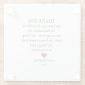 cute personalized thank you love  glasuntersetzer (Rückseite)