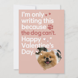 Cute Pet and Hearts Funny Retro Valentines Feiertagskarte