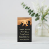 Cute Pet and Housesitting Dog Cat  Visitenkarte (Stehend Vorderseite)