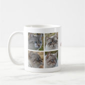 Cute Pet Cat Custom 8 Photo Collage Coffee Mug Kaffeetasse (Links)