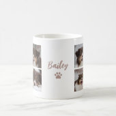 Cute Pet Dog Custom 8 Photo Collage Kaffeetasse (Mittel)