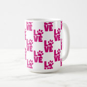 Cute Pet Lover Coffee Cup - Unique Gift for Dog an Kaffeetasse (VorderseiteRechts)