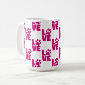 Cute Pet Lover Coffee Cup - Unique Gift for Dog an Kaffeetasse (Vorderseite Links)