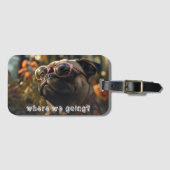 Cute Pet Photo  Gepäckanhänger (Vorderseite (Horizontal))