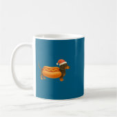 Cute Petite Christmas Funny Hot Dog Dachshund Prem Kaffeetasse (Links)