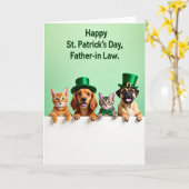 Cute Pets Peek Greeting Card Karte (Gelbe Blume)