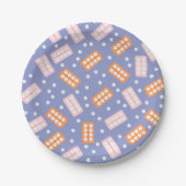 Cute Pharmacy Tech Paper Plates Pappteller (Vorderseite)
