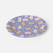 Cute Pharmacy Tech Paper Plates Pappteller (Schrägansicht)