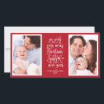 Cute Photo Collage Christmas Cards - 2 Photos Feiertagskarte<br><div class="desc">Photo Collage Christmas Cards - 2 Vertical Photos</div>