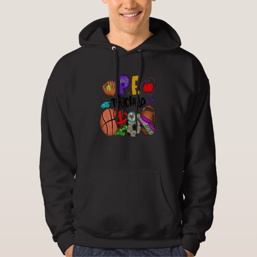Cute Physical Education Back To School Phys Ed Tea Hoodie (Vorderseite)