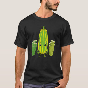 Cute Pickle Cucumber  Vegetable Veggie Pickle T-Shirt