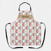 Cute Pig Apron –Farm Animal Kitchen & Baking Apron Schürze (Vorderseite)