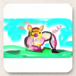 Cute pig art  getränkeuntersetzer