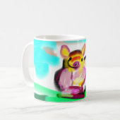 Cute pig art  kaffeetasse (Vorderseite Links)