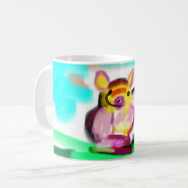Cute pig art  kaffeetasse
