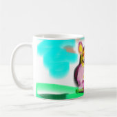 Cute pig art  kaffeetasse (Links)