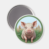 cute pig magnet (Vorderseite/Rückseite)