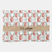 Cute Pig Pattern Tea Towel – Farm Animal Kitchen Geschirrtuch (Horizontal)