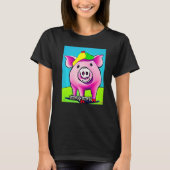 Cute Pig Piggie Oink Oink 13 T-Shirt (Vorderseite)