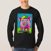 Cute Pig Piggie Oink Oink 13 T-Shirt (Vorderseite)