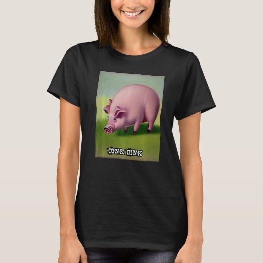 Cute Pig Piggie Oink Oink 26 T-Shirt (Vorderseite)