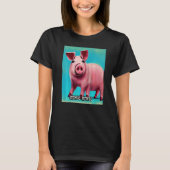 Cute Pig Piggie Oink Oink  44 T-Shirt (Vorderseite)