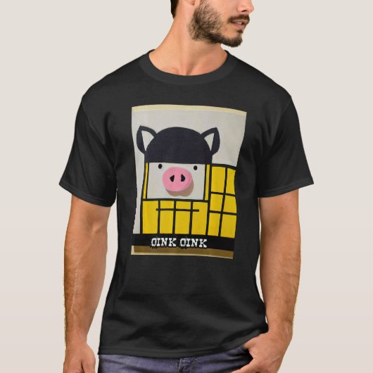 Cute Pig Piggie Oink Oink 48 T-Shirt (Vorderseite)