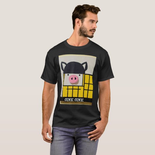 Cute Pig Piggie Oink Oink 54 T-Shirt (Vorne ganz)
