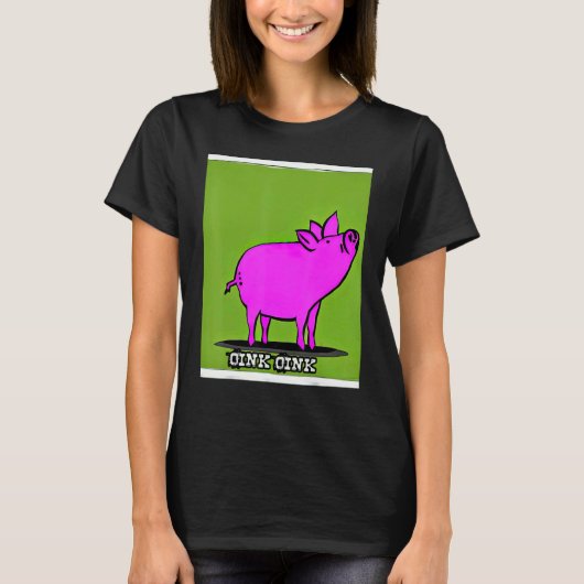 Cute Pig Piggie Oink Oink 7 T-Shirt (Vorderseite)